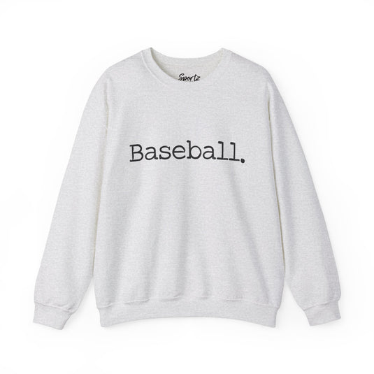 Typewriter Design Baseball Adult Unisex Crewneck Sweatshirt
