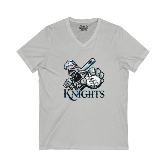 Knights Unisex Adult Women's V-Neck T-Shirt
