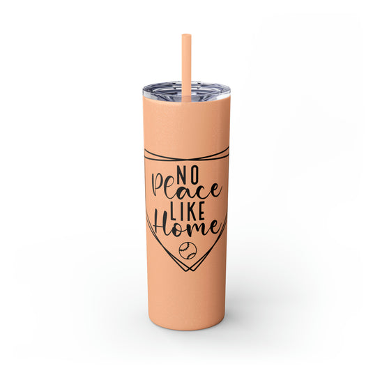 No Place Like Home V2 Baseball 20oz Skinny Tumbler with Straw in Matte or Glossy