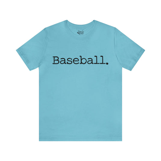 Typewriter Design Baseball Adult Unisex Mid-Level T-Shirt