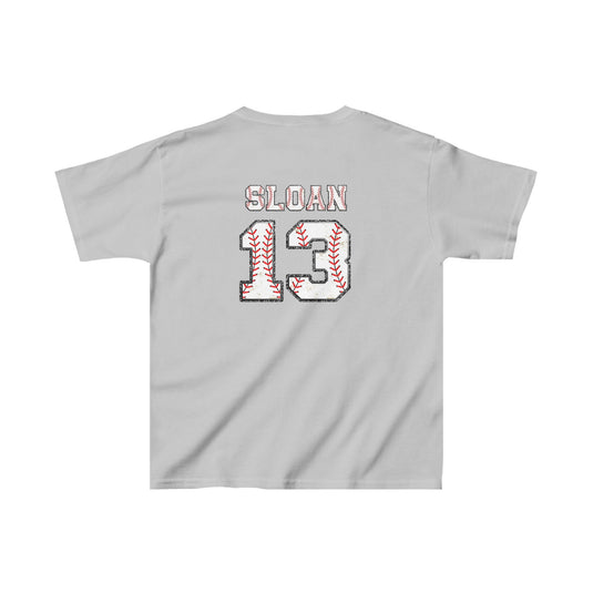 Iron Knights Youth Unisex T-Shirt w/Flag Design & Name and Number on Back