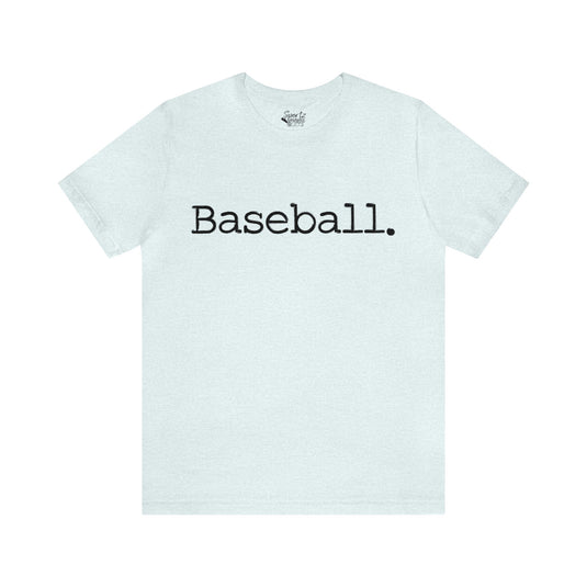 Typewriter Design Baseball Adult Unisex Mid-Level T-Shirt
