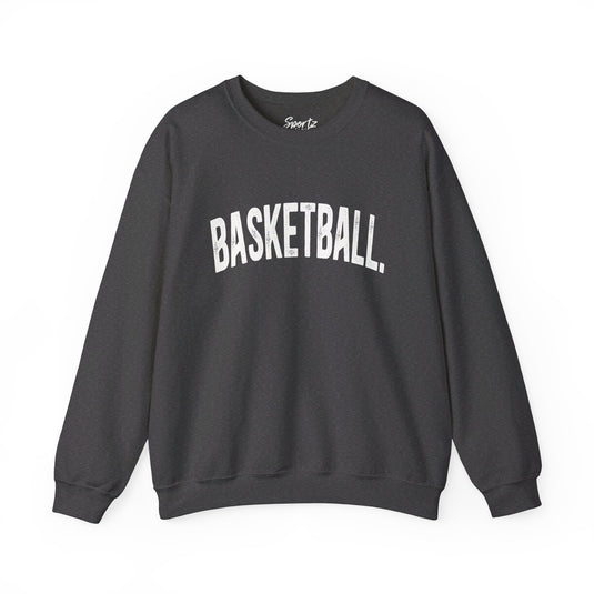 Rustic Design Basketball Adult Unisex Crewneck Sweatshirt