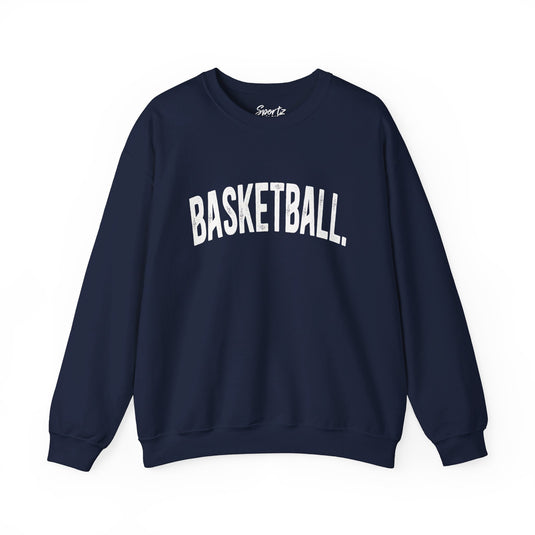 Rustic Design Basketball Adult Unisex Crewneck Sweatshirt
