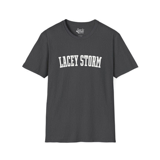 Lacey Storm Unisex Adult T-Shirt - Plain Text Design