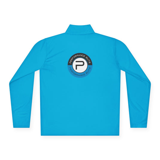Performance Elite Unisex Adult Long Sleeve Quarter-Zip Pullover w/Front & Back Logo