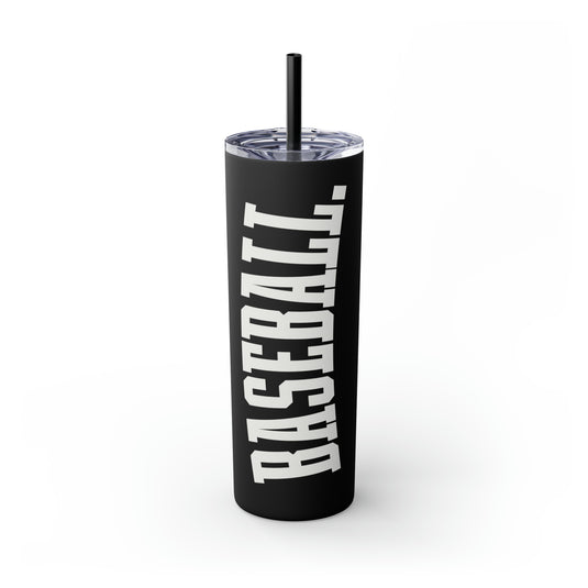 Tall Design Baseball 20oz Skinny Tumbler with Straw in Matte or Glossy