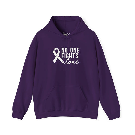 No One Fights Alone Adult Unisex Hooded Sweatshirt