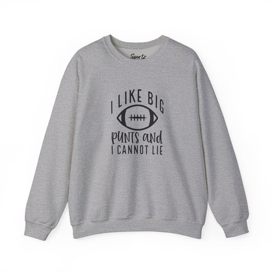 I Like Big Punts Football Adult Unisex Crewneck Sweatshirt