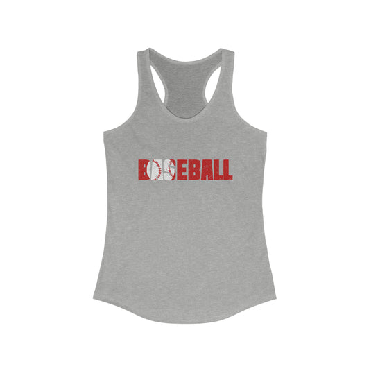 Baseball Adult Women's Racerback Tank