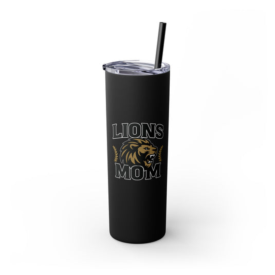 FEBA Lions Baseball Skinny Tumbler with Straw 20oz