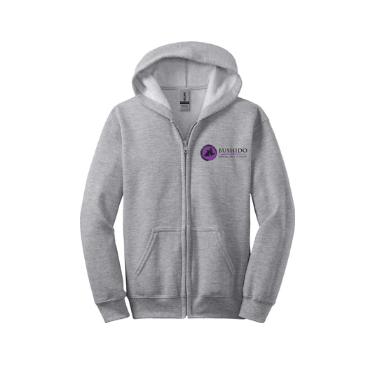Bushido Martial Arts Academy Youth Unisex Full Zip Hoodie