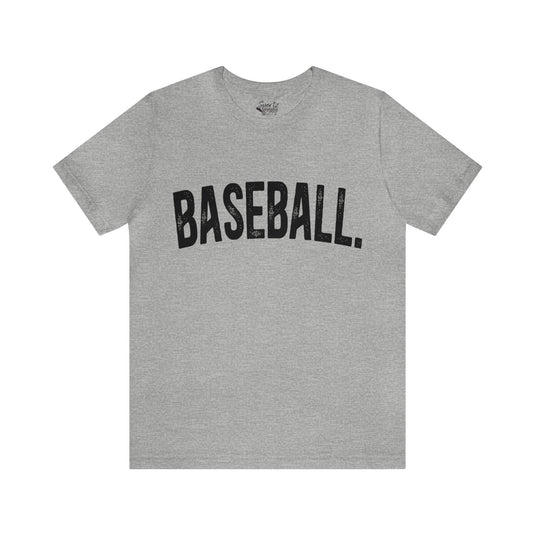 Rustic Design Baseball Adult Unisex Mid-Level T-Shirt