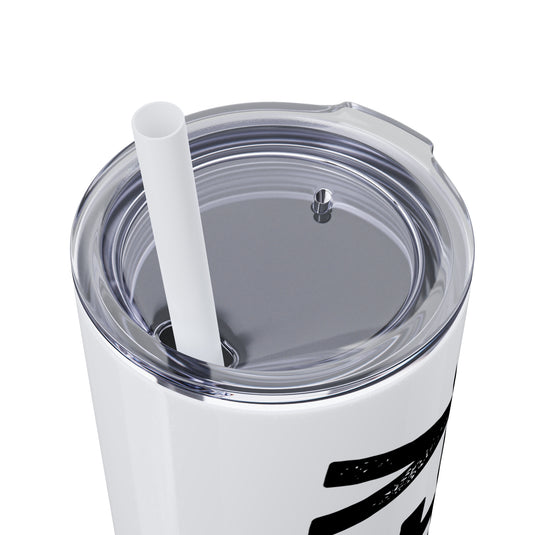 Rustic Design Hockey 20oz Skinny Tumbler with Straw in Matte or Glossy