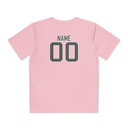 Edgewood Premier FC Unisex Youth Short Sleeve Moisture Wicking T-Shirt - Breast Cancer Awareness