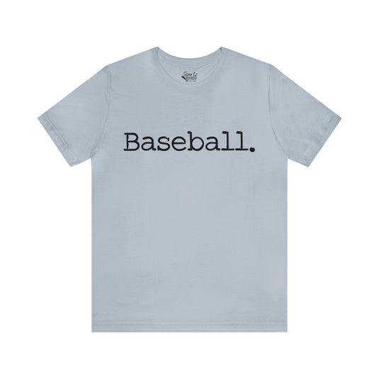 Typewriter Design Baseball Adult Unisex Mid-Level T-Shirt