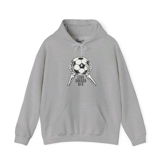 Live Soccer Die Adult Unisex Hooded Sweatshirt