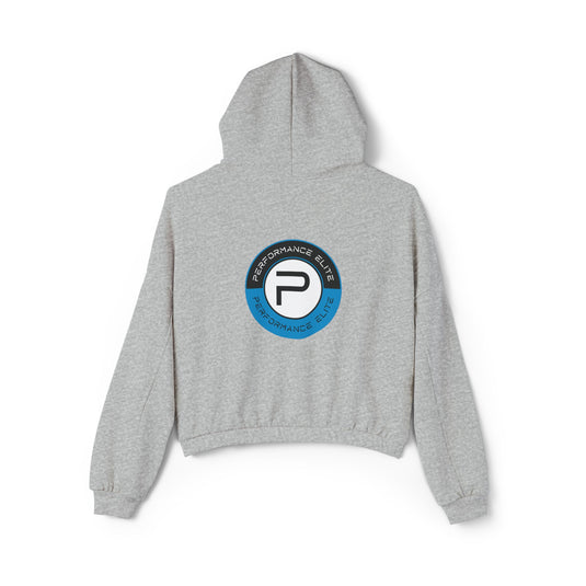 Performance Elite Women's Cinched Bottom Hoodie w/Front & Back Logo
