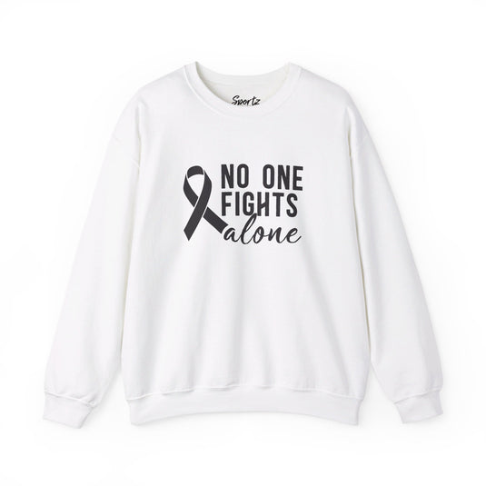 No One Fights Alone Adult Unisex Crewneck Sweatshirt