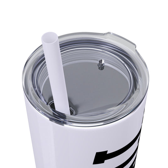 Tall Design Baseball 20oz Skinny Tumbler with Straw in Matte or Glossy