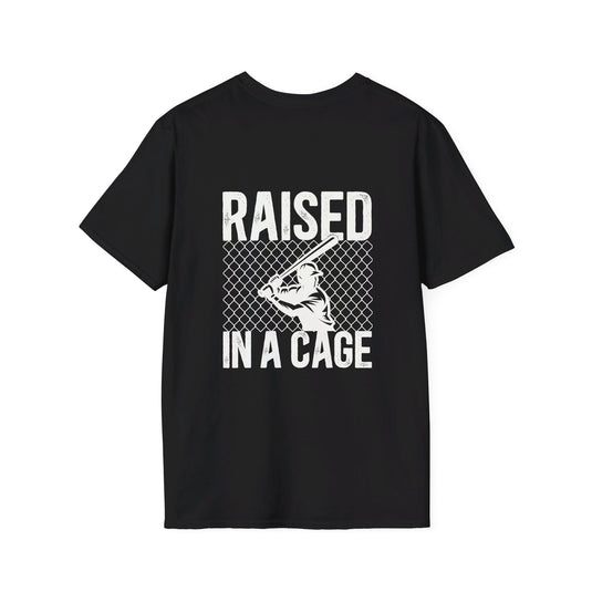 Raised in a Cage Baseball Unisex Adult T-Shirt