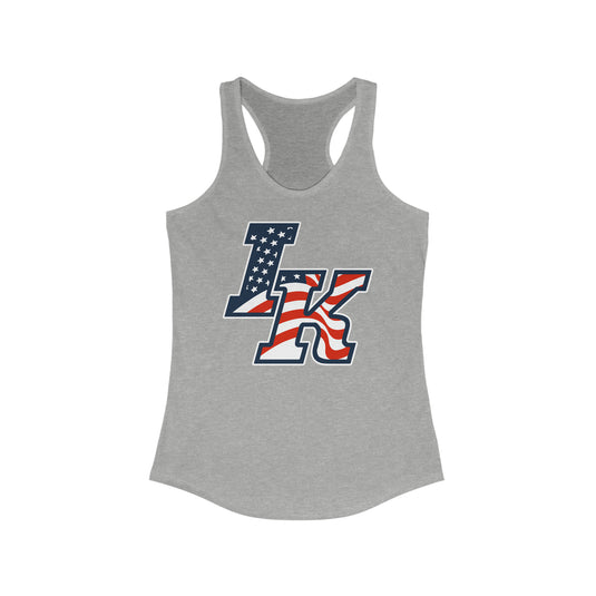 Iron Knights Women's Racerback Tank w/Flag Design