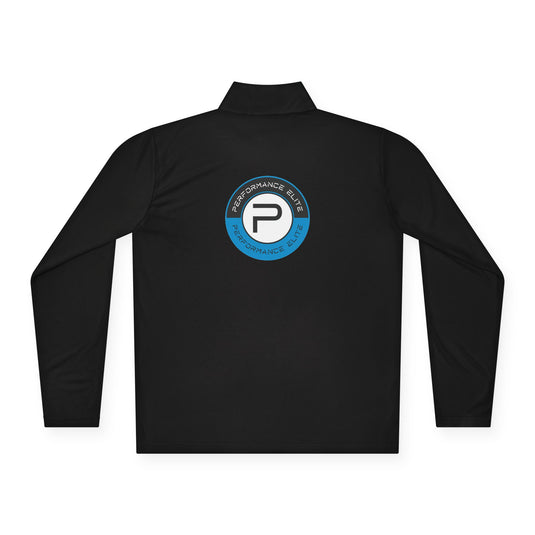 Performance Elite Unisex Adult Long Sleeve Quarter-Zip Pullover w/Front & Back Logo