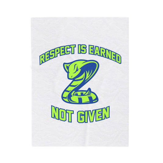 Court House Cobras Velveteen Plush Blanket - Respect Design