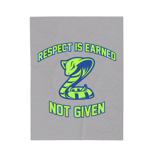 Court House Cobras Velveteen Plush Blanket - Respect Design