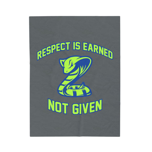 Court House Cobras Velveteen Plush Blanket - Respect Design