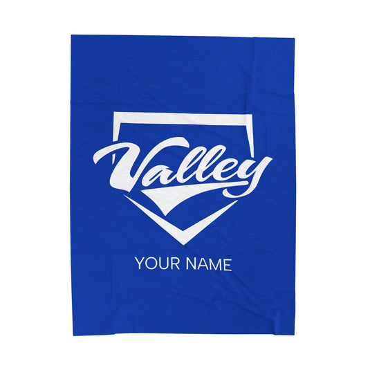 Valley Little League Velveteen Plush Blanket