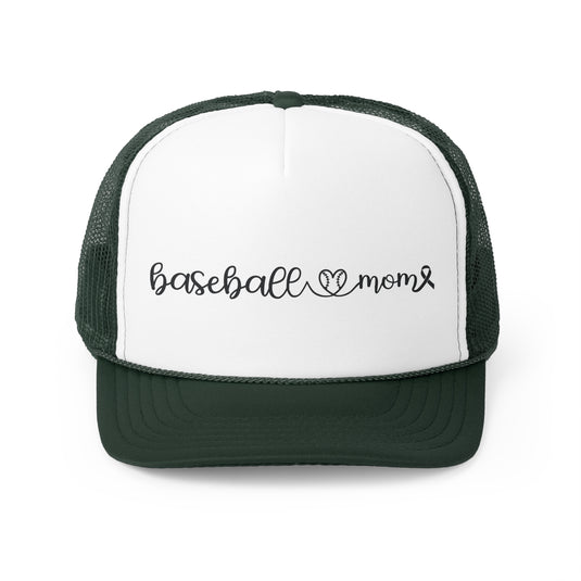 Cancer Collection Pick Your Sport Mom Ribbon & Heart Trucker Hat