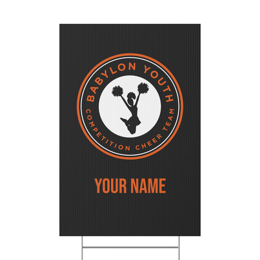 Babylon Youth Competition Cheerleading Plastic Yard Sign