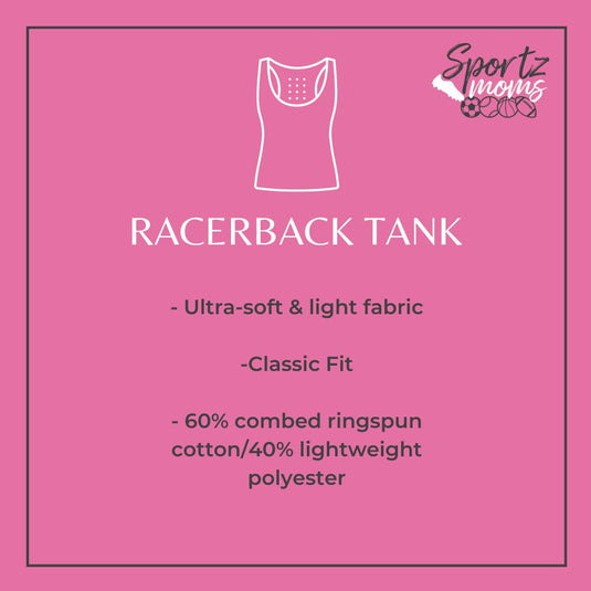 Cancer Collection Pick Your Sport Mom Ribbon & Heart Adult Women's Racerback Tank