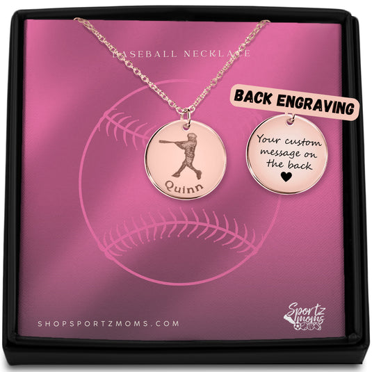 Custom Picture Engraved Coin Necklace