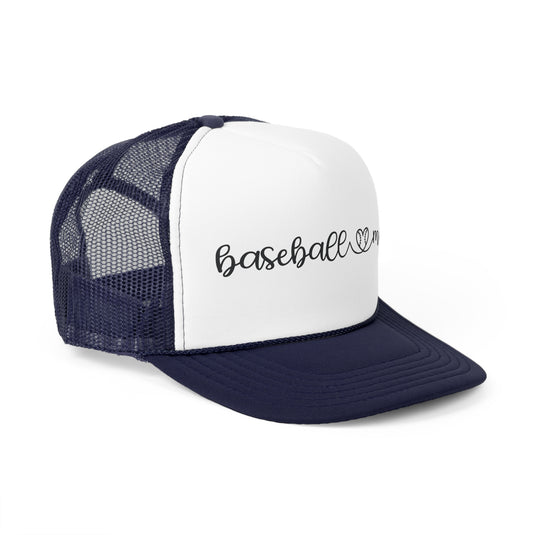 Cancer Collection Pick Your Sport Mom Ribbon & Heart Trucker Hat