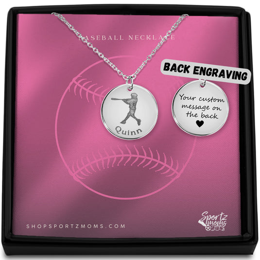 Custom Picture Engraved Coin Necklace