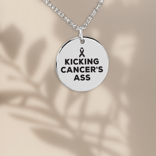 Kicking Cancer's Ass Coin Necklace
