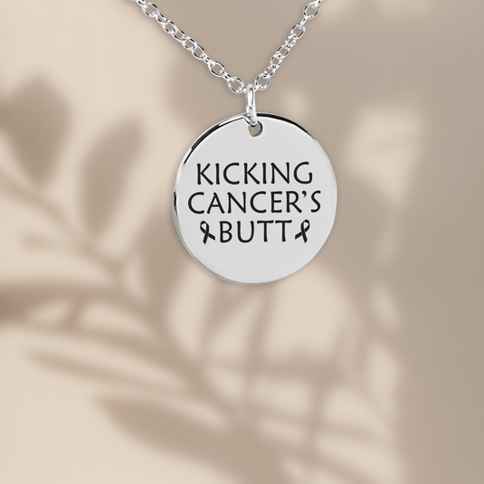 Kicking Cancer's Butt Coin Necklace