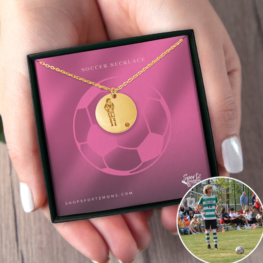 Custom Picture Engraved Coin Necklace