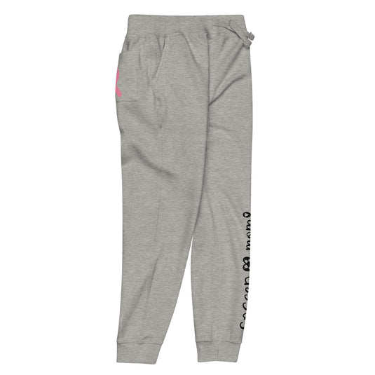 Cancer Collection Pick Your Sport Mom Ribbon & Heart Adult Unisex fleece sweatpants