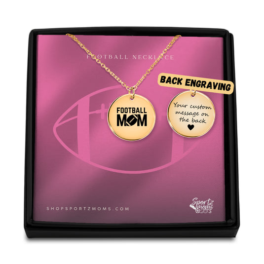 Football Mom Coin Necklace