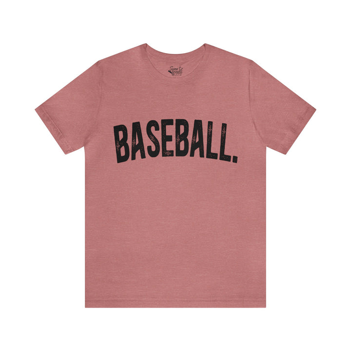 Rustic Design Baseball Adult Unisex Mid-Level T-Shirt