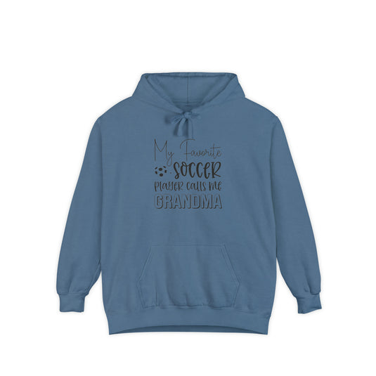 My Favorite Soccer Player (Grandma Version) Adult Unisex Premium Hooded Sweatshirt
