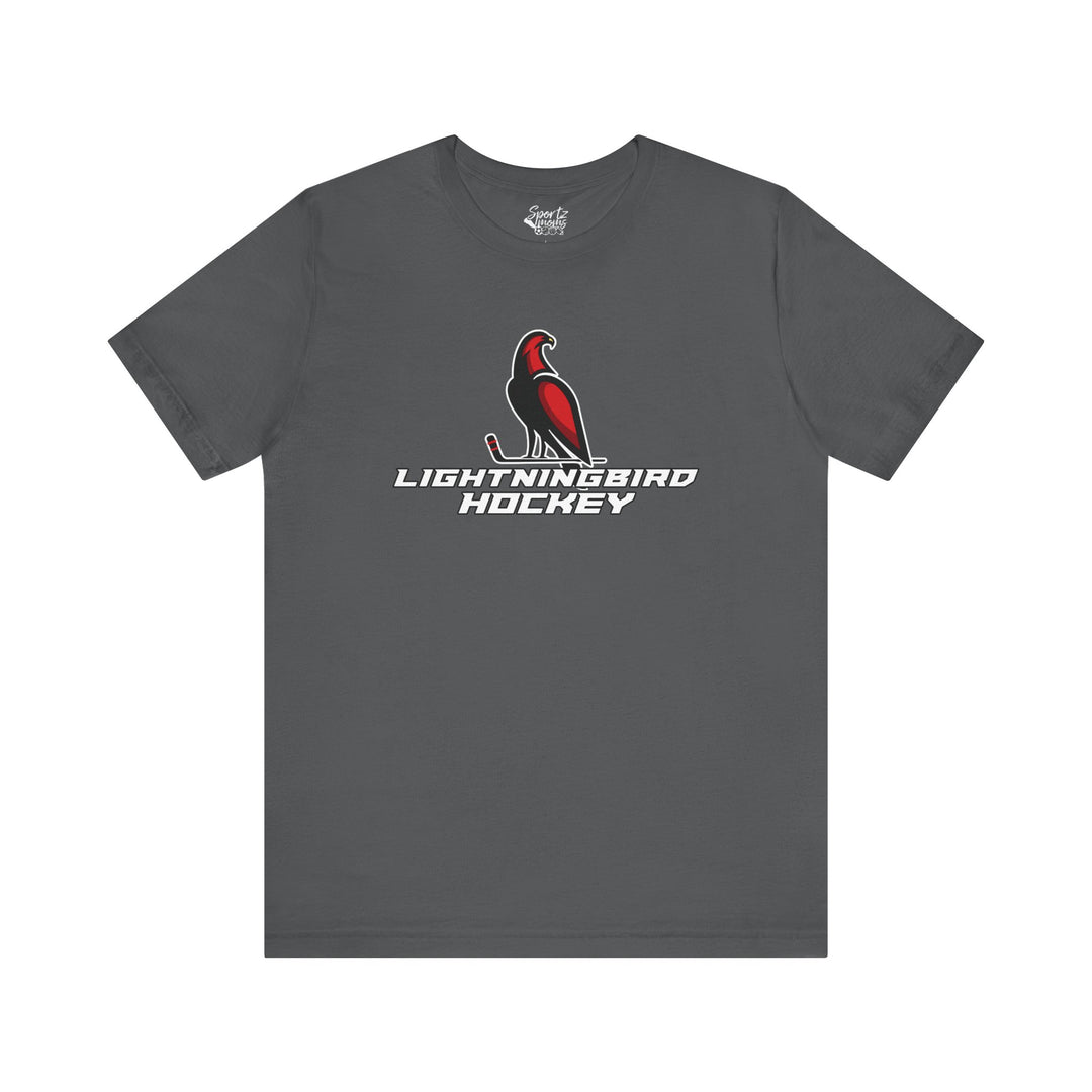Wheeling Lightningbirds Unisex Adult Mid-Level T-Shirt - Hockey Design
