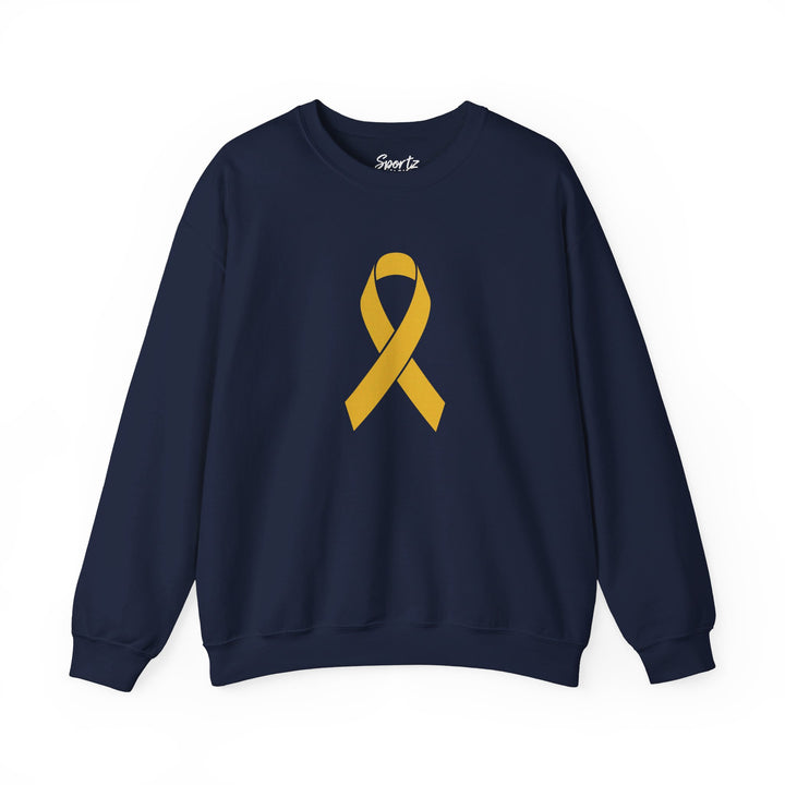 Cancer Ribbon Adult Unisex Crewneck Sweatshirt