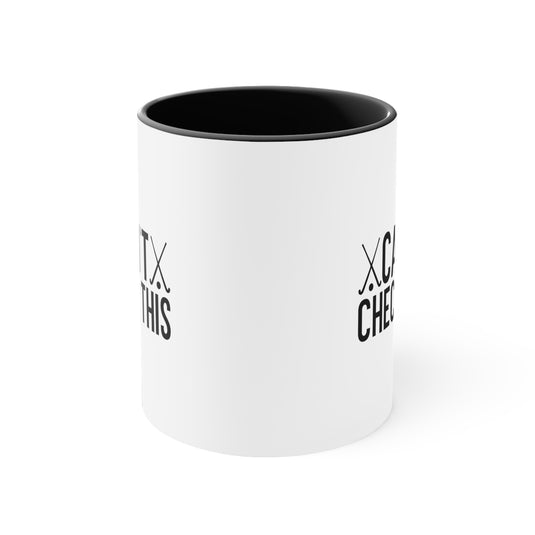 Can't Check This 11oz Hockey Accent Mug