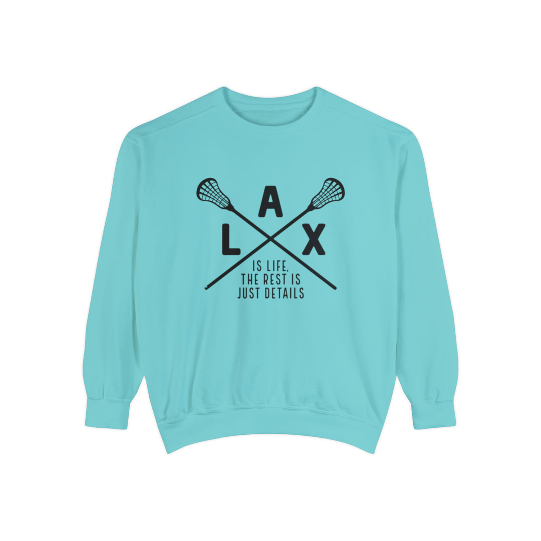 LAX is Life Lacrosse Adult Unisex Premium Crewneck Sweatshirt