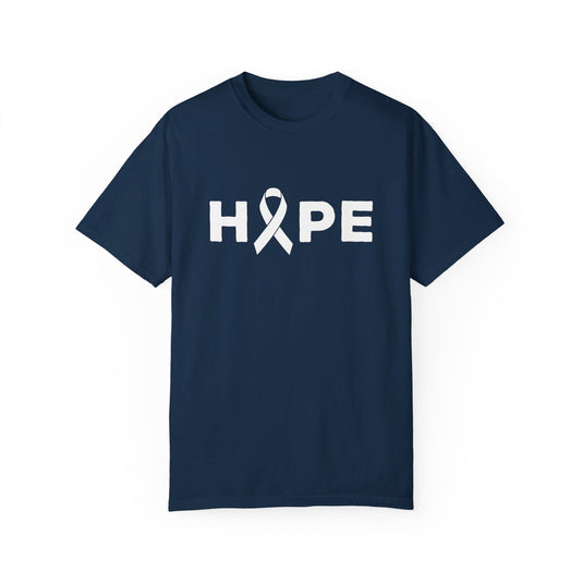 Hope Cancer Ribbon Adult Unisex Premium T-Shirt