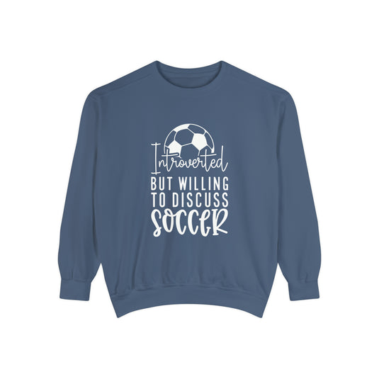 Introverted Soccer Adult Unisex Premium Crewneck Sweatshirt